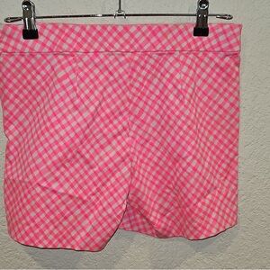Pink Checkered Skirt